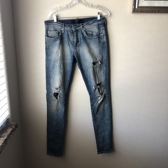 Represent Clo Dark Wash Distressed Denim Jeans Men’s Size 30 - Picture 1 of 7